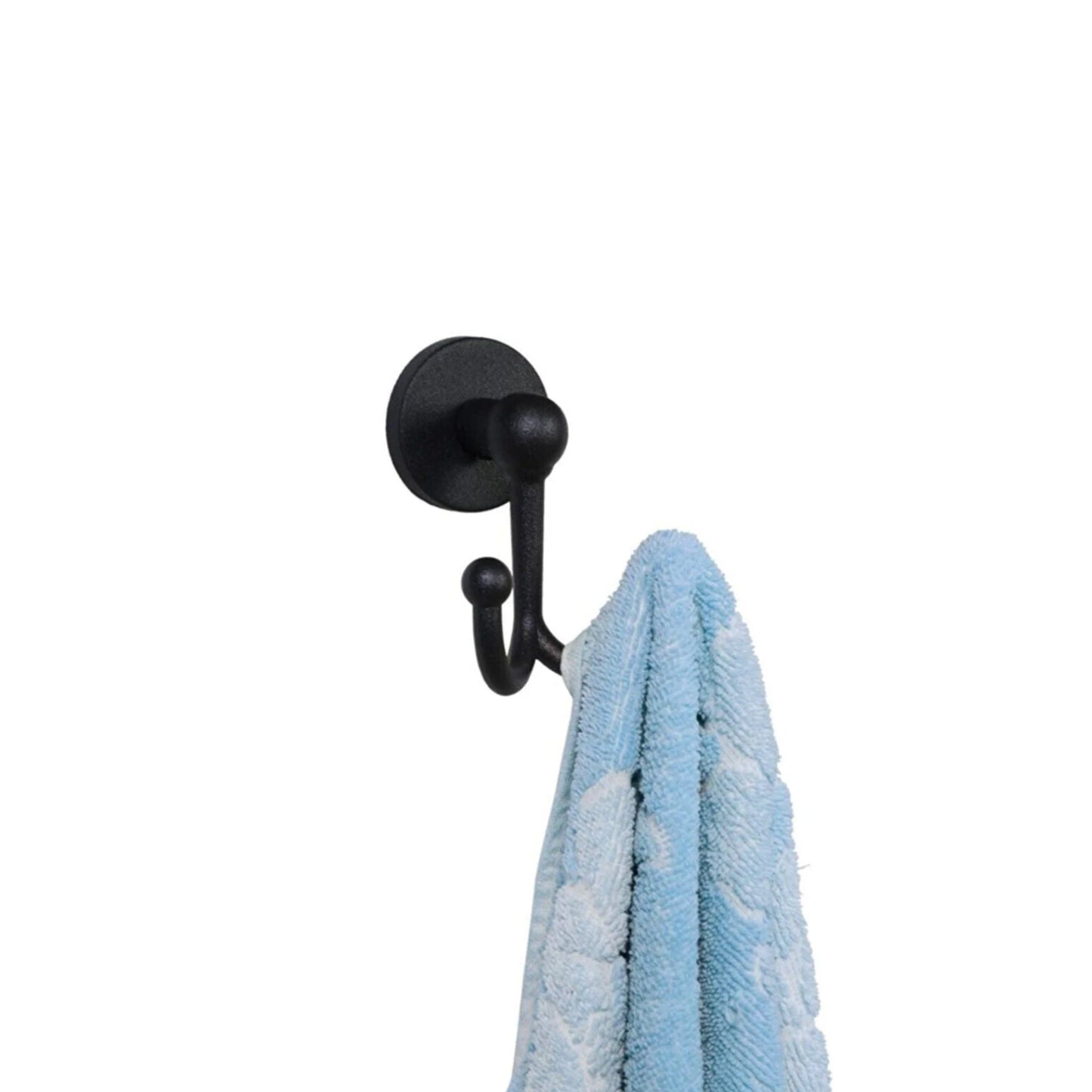 2-Pieces Black Coat Towel Hooks, Door Hooks, Children's Bedroom, Bathroom Towel Hook, Mounted Hooks for for Kitchen Bathroom Bedroom Wall - Babila Home