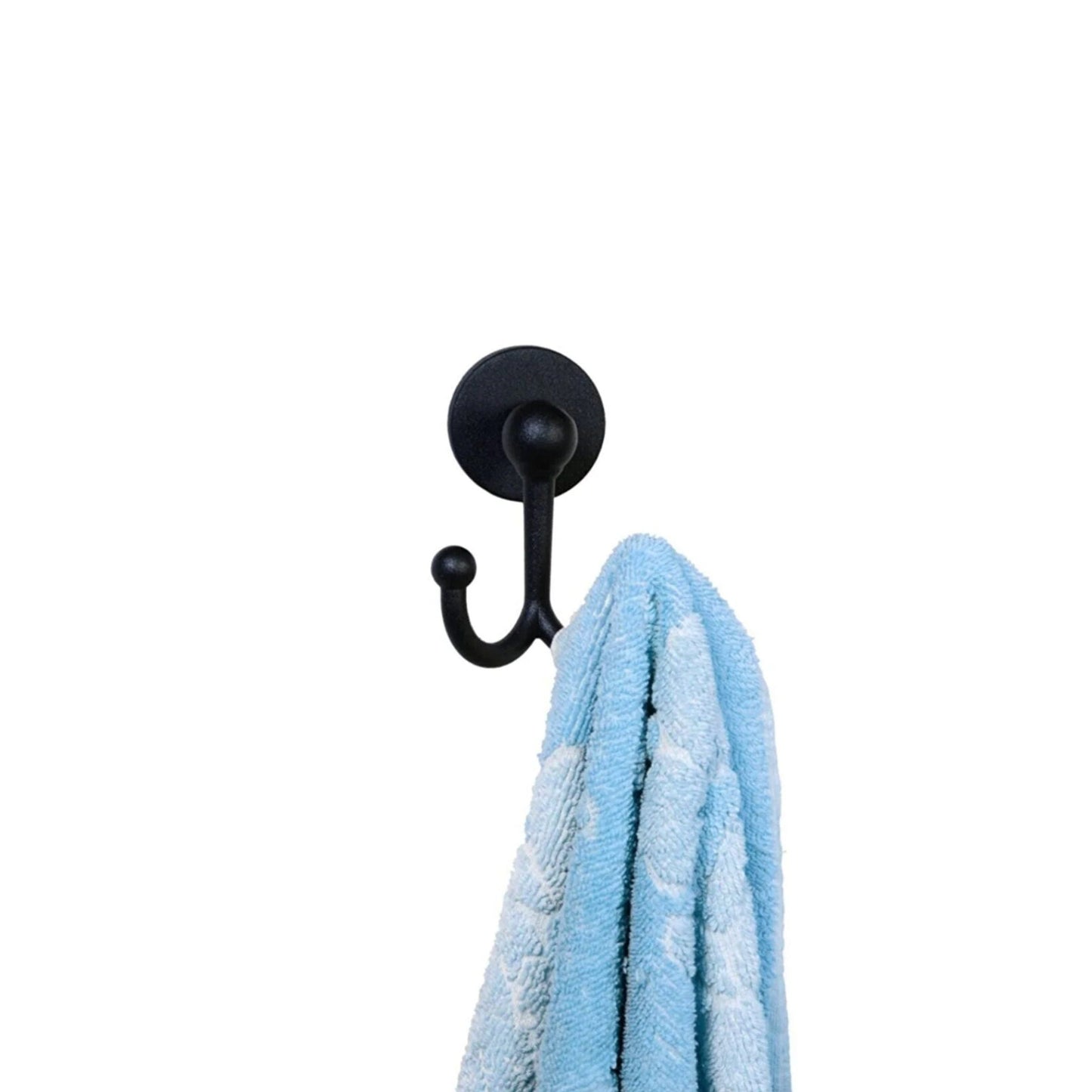2-Pieces Black Coat Towel Hooks, Door Hooks, Children's Bedroom, Bathroom Towel Hook, Mounted Hooks for for Kitchen Bathroom Bedroom Wall - Babila Home