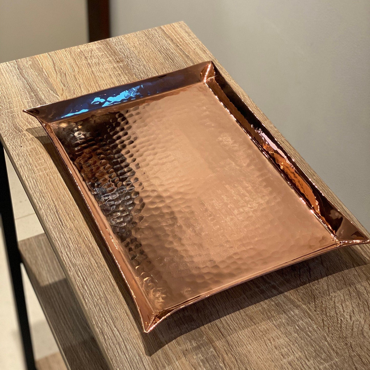 Decorative Handmade Copper Handmade Tray - Babila Home