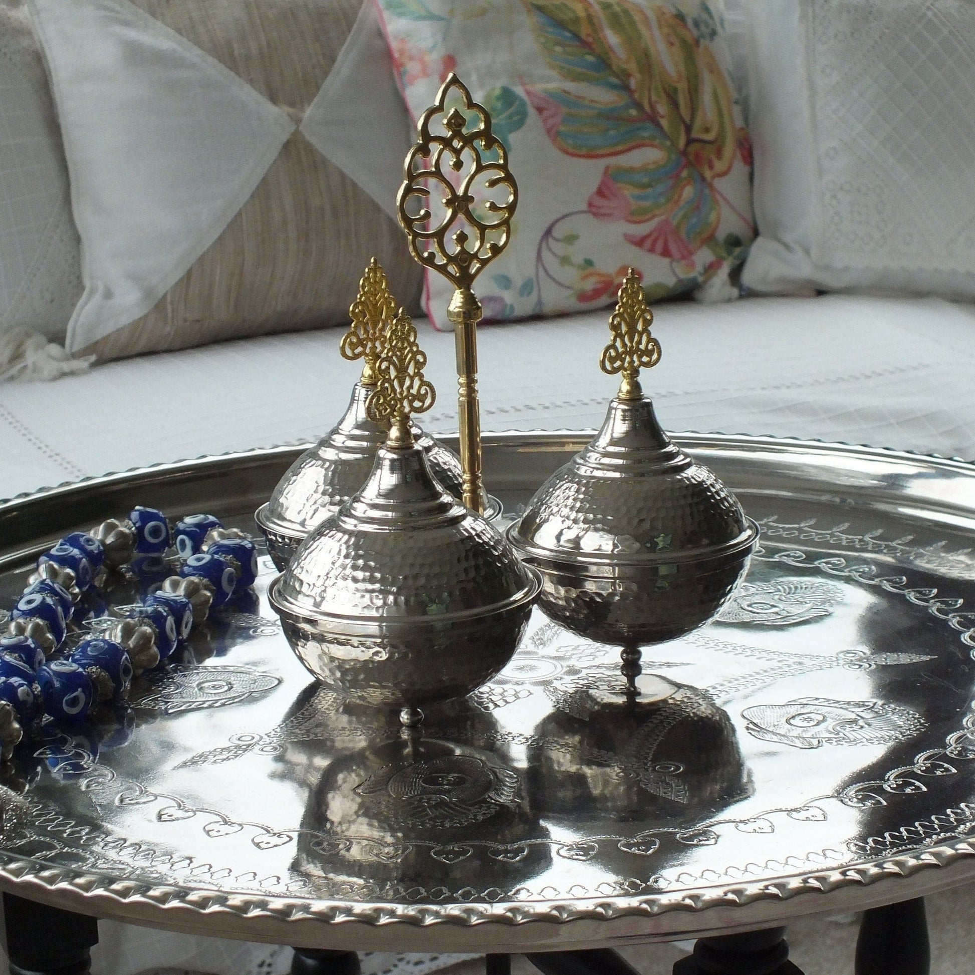 Handmade Silver Sharing Bowls - Babila Home
