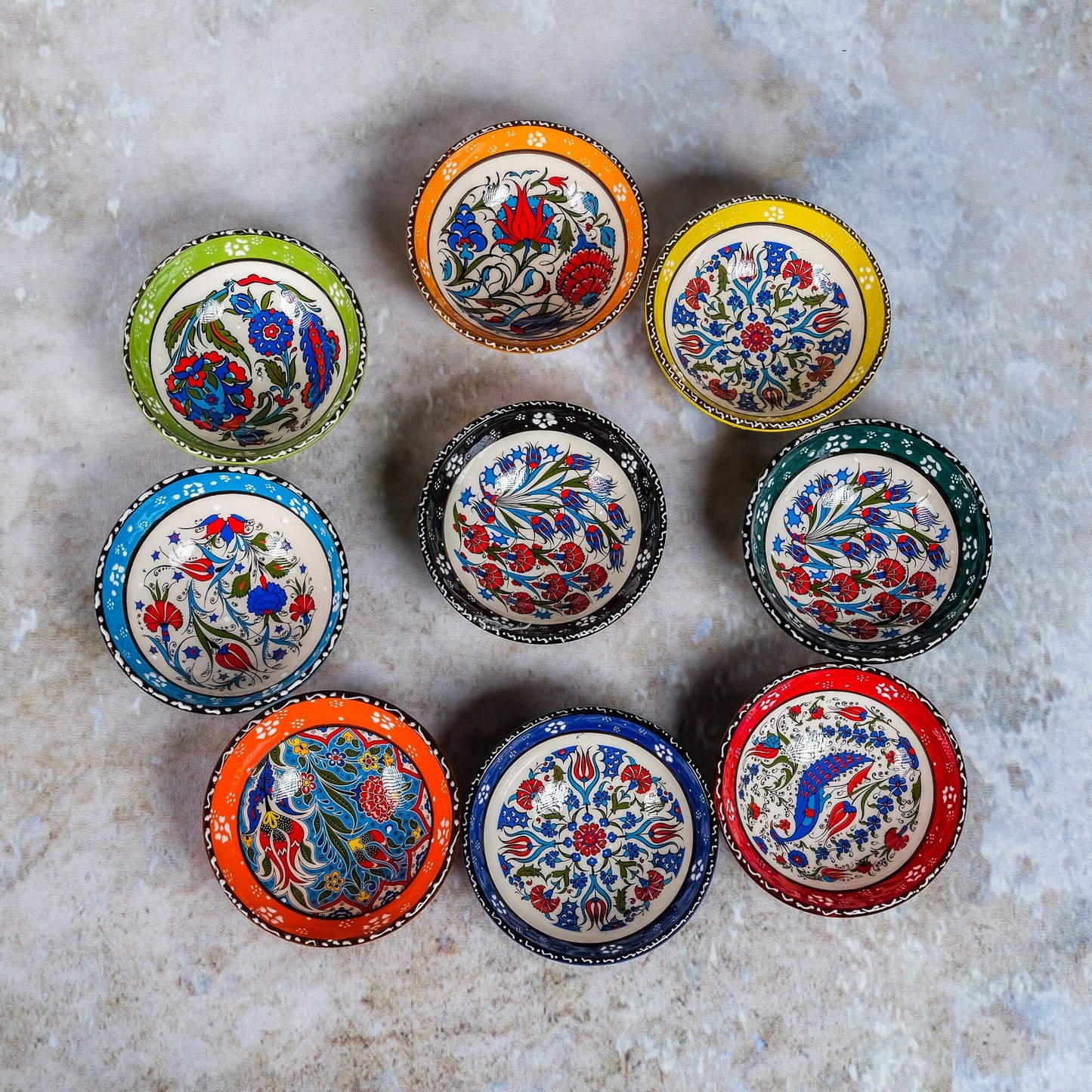 Turkish Ceramic Bowls (12 cm) - Babila Home