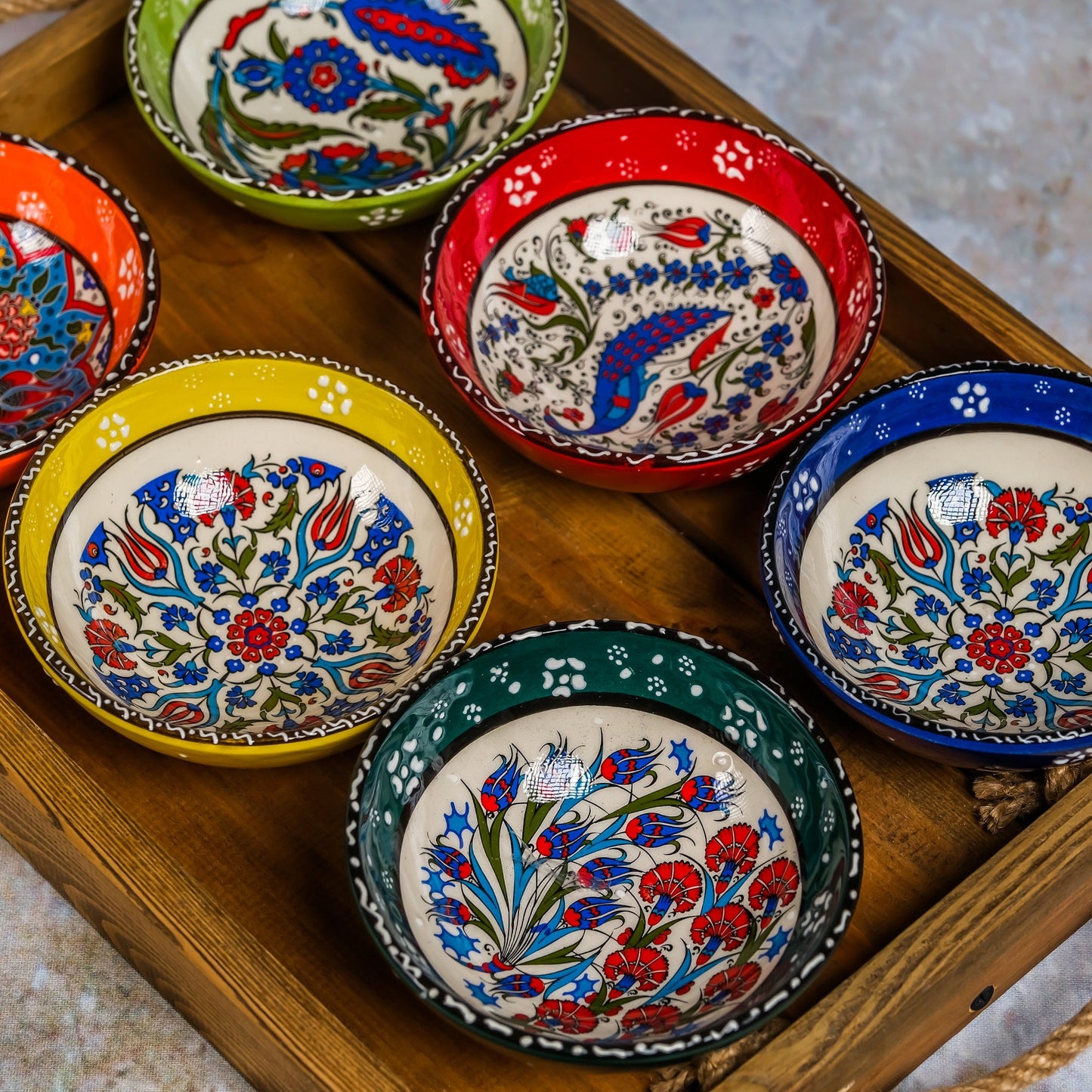 Turkish Ceramic Bowls (12 cm) - Babila Home