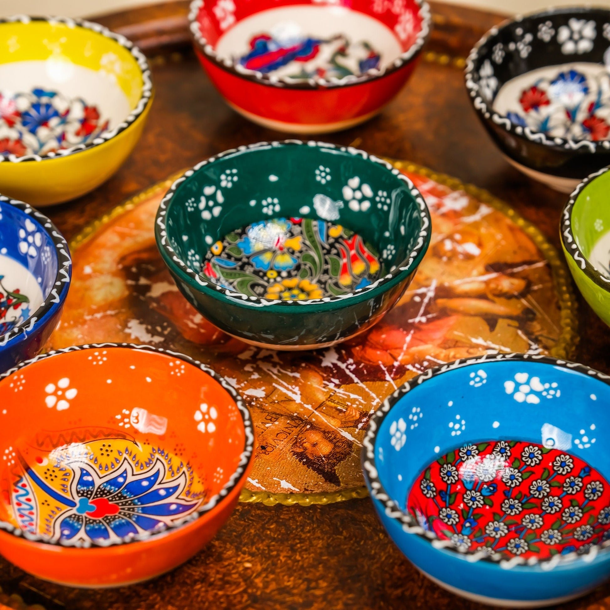 Turkish Ceramic Bowls (8 cm) - Babila Home
